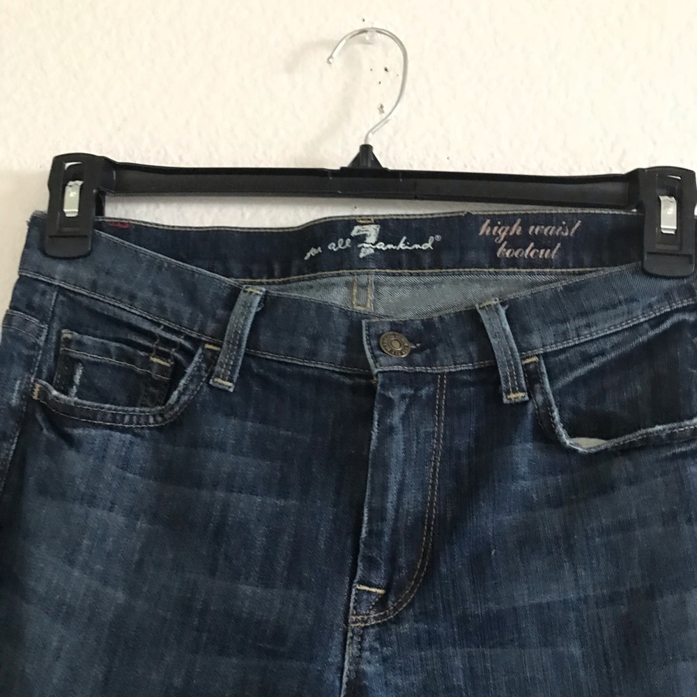 FOR All 7 MANKIND JEANS HIGH WAIST BOOTCUT 28 - Picture 6 of 8